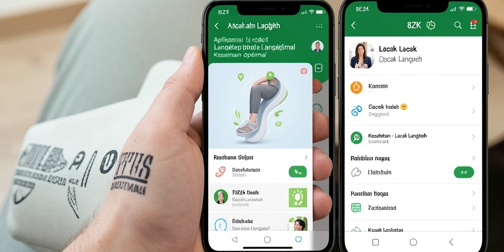 Antarmuka utama 8ZK menampilkan langkah terhitung dengan jelas.