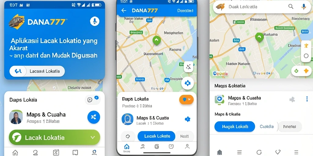 Tampilan antarmuka aplikasi DANA777 yang user-friendly dan informatif.
