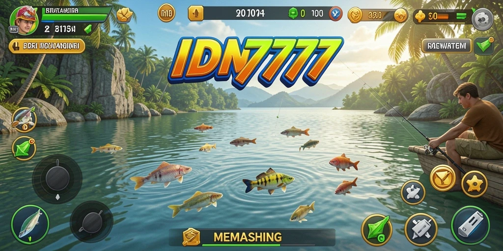 Tampilan antarmuka IDN777 yang menawan dan fungsional untuk memancing.