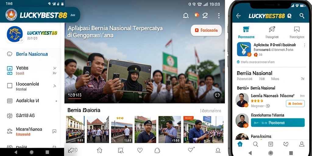 Tampilan antarmuka LUCKYBEST88 yang modern dan informatif.