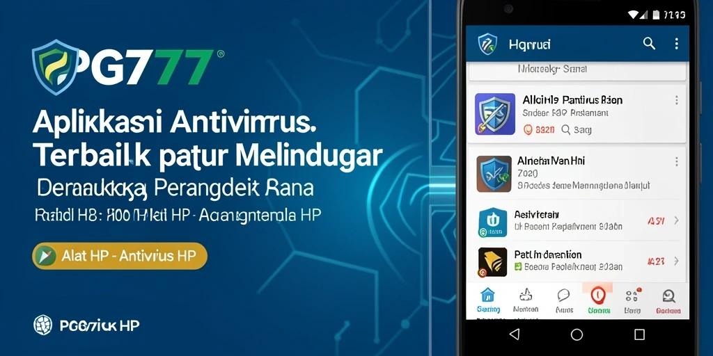 Antarmuka PG777 yang bersih dan informatif untuk pengguna Antivirus HP.