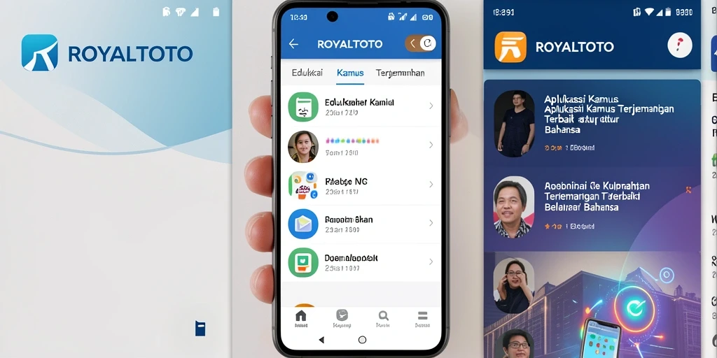 Antarmuka aplikasi ROYALTOTO yang intuitif dan mudah digunakan.
