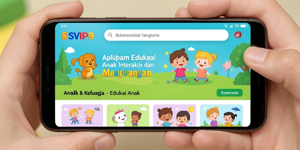 Antarmuka SVIP9 yang interaktif untuk pendidikan anak.