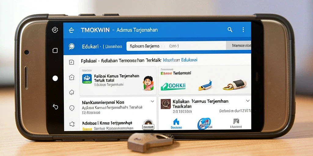Antarmuka TMOKWIN yang ramah pengguna untuk Kamus Terjemahan.