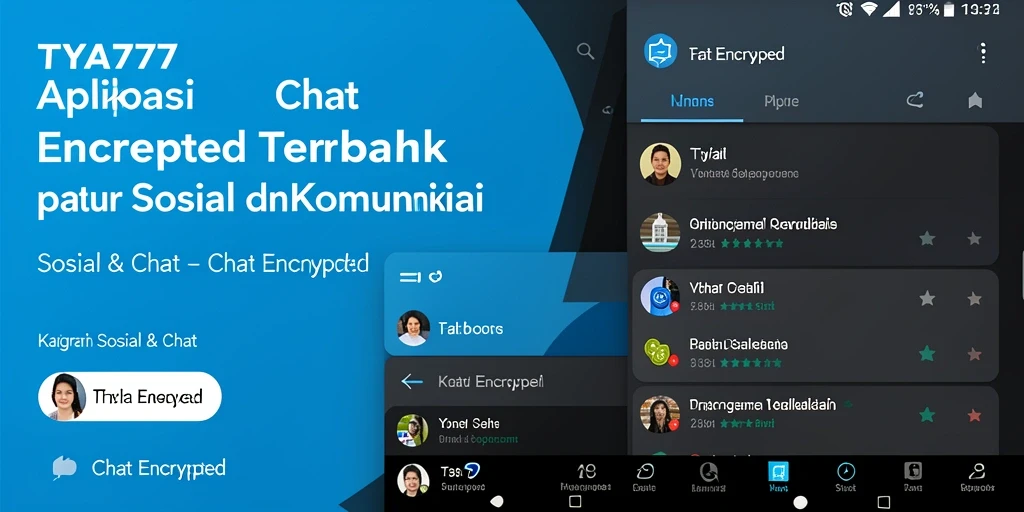 Antarmuka TYA777 menunjukkan kemudahan penggunaan dalam Chat Encrypted.