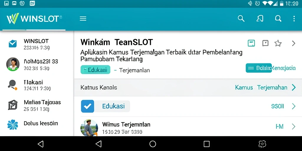 Antarmuka WINSLOT yang ramah pengguna untuk terjemahan cepat.